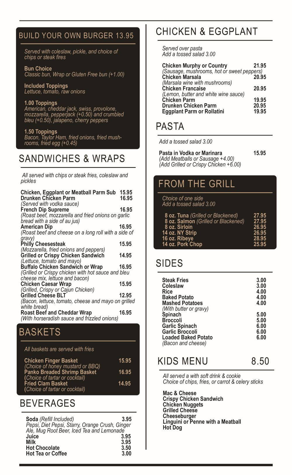 Gatwyns Menu 6132025 1